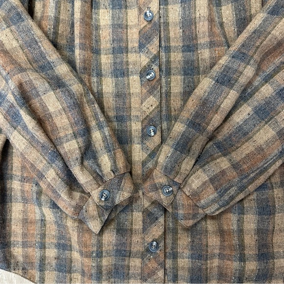 Vintage Wool blend plaid shacket - Picture 3 of 8